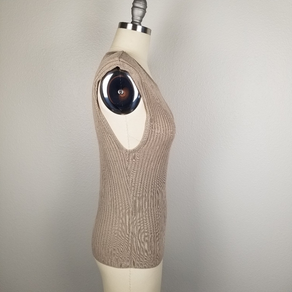 AS by DF Tangier Shoulder Ribbed Top in Sand - Picture 6 of 10
